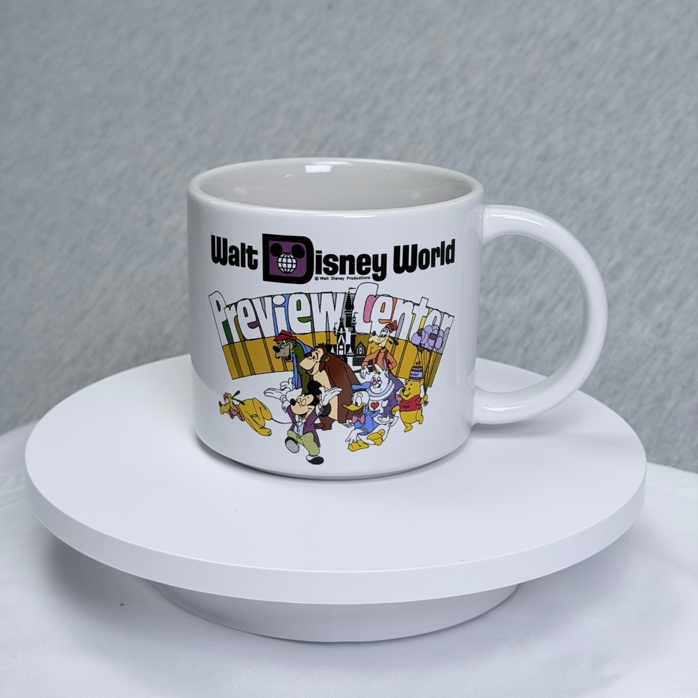 Walt Disney World 50th Anniversary Preview Center 18oz Coffee Mug White Ceramic